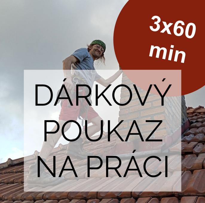 Dárkový poukaz na 3x 60 minut práce kolem domu, v lese i na zahradě